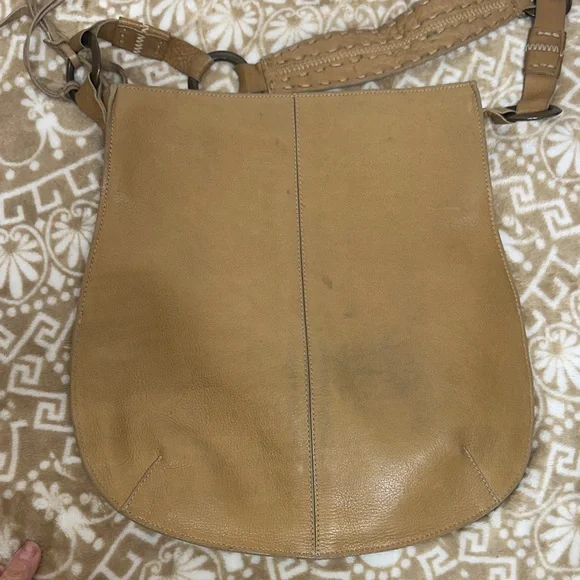 Stylish Tan Leather Hobo Bag - Picture 7 of 12
